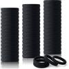 Vonsera 50 Pezzi Elastici Capelli Donna, Elastici per Capelli da 6 mm per Donne e Ragazze, Elastici Neri per Capelli, Hair Ties per Capelli Lisci e Ricci - Elastici Anti-crespo