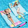 Aurihxus Amaca ad acqua, 2 pezzi, materasso ad aria con pompa ad aria, gonfiabile 4 in 1, giocattolo acquatico, Poo-l, amaca gonfiabile, per adulti, feste, piscina, spiaggia