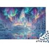 KQJZXNHPGR Aurora Castello Puzzle 1000 Pezzi Carta per Adulti Notte Famiglia Decorazione Regalo 38x26cm/1000pcs