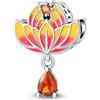 TINSLO Bead Charm Ciondolo Argento Sterling 925 con Cubic Zirconia Pendenti per Pandora Braccialetti, Compatibile con Braccialetti e Collane europei