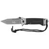 Fox Outdoor Jack coltello a una mano, nero, manico g10,