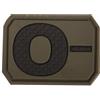 Mil-Tec Toppa in velcro 3D gruppo sanguigno 0, oliva,