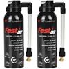 HUTCHINSON - Fast'Air - Spray antiforatura pneumatici - Ripara e gonfia - Riparazione express in 90 secondi - Per pneumatici da strada, MTB e da città (Tubetype e Tubeless) - 125 ml (Confezione da 2)