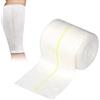 FiTspi Benda elastica di supporto tubolare, 2 vie, lavabile, per bendaggi asciutti e bagnati, bende elastiche riutilizzabili per polso, braccia, gambe, ginocchia, supporto muscolare (10 cm x 5 m)