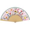 Ventaglio in Tessuto Venere Rosa con Charm in Cristallo Acrilico - Vesta Home