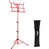 TIGER Mus56-Rd - Leggio Con Custodia, colore Rosso