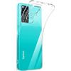jaspever Custodia morbida in silicone trasparente per Xiaomi Redmi Note 11 10 9 Pro 11S 11T 10S 10T 9S 9T Custodia ultra sottile per Redmi K50 K40 K30 Pro