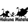 NONE Adesivi per auto da 19 cm Hakuna Matata Copertura animale Graffi Personalità, Accessori Prodotti Parti esterne in PVC Decalcomanie Carino, Adesivo