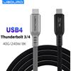 UGOURD Cavo UGOURD Thunderbolt 4 USB4 40Gbps Thunderbolt3 0,2m-2m 3m Tipo C Cavo di ricarica rapida 240W Trasferimento dati USB C per laptop SSD