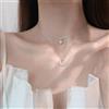 dawndesslo Semplice doppio strato stella luna fascino collana multistrato delicata catena clavicola zircone per gioielli di moda da donna 2024