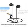 NONE Cuffie cablate universali da 3,5 mm Auricolari corti HIFI Cuffie per bassi pesanti Auricolari musicali per telefono / MP3 / Adattatore audio Bluetooth