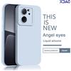 XDAG Custodia durevole opaca Angel Eyes per Xiaomi 13T 13 T Pro Cover posteriore originale in silicone liquido quadrato morbido antiurto Mi13T 13TPro 5G