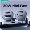 Joyroom 30W USB C Adattatore per caricabatteria da auto PD QC3.0 Mini e caricatore USB in metallo Caricatore per telefono a ricarica rapida per iPhone Samsung Galaxy