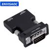 ENVISAOC Adattatore convertitore compatibile HDMI a VGA Adattatore VGA 1080P Jack audio da 3,5 mm per PC desktop portatile a proiettore HDTV Video audio