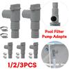 JOCESTYLE Adattatore per tubo flessibile per piscina in PVC durevole 32mm per piscina On/Off valvola a stantuffo sostituzione sigillata a prova di perdite per parti di attrezzature esterne
