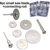 NONE Biella da 3,2 mm/6 mm trapano a mano lama per sega circolare micro smerigliatrice elettrica accessorio utensile da taglio per metalli in plastica per la lavorazione del legno