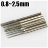 5 pz 0.8-2.5mm Punte da trapano rivestite diamantate 2.35mm Gambo di vetro Giada Ambra Gioielli Punte da trapano diamantate per la perforazione del vetro Lavorazione del legno