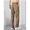 Nevettle Pantaloni cargo casual dritti da uomo gamba larga marrone pantaloni da lavoro cargo lunghi da lavoro pantaloni sportivi larghi con coulisse uomo