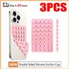 NONE Custodia per telefono con ventosa in silicone a doppia faccia Supporto staccabile Ventosa in gomma siliconica per selfie e video Pad fisso