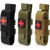 NONE Kit di pronto soccorso tattico militare da esterno in 1/2 pezzi, laccio emostatico, zaino di sopravvivenza MOLLE, supporto per assistenza medica, attrezzatura medica