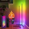 NONE Lampada da terra a LED 2PC/1PC, lampada angolare RGB da 160CM/63IN Funziona con APP/telecomando, luce angolare intelligente con 16 milioni di colori fai-da-te,