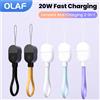 olaf Cavo USB C a tipo C corto da 60 W 16 cm Ricarica rapida per Samsung Xiaomi Huawei Power Bank Cavo USB C da 20 W per Iphone 14
