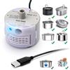 ZYfeeder 1pc Pompa Acqua Per Fontana Per Animali Domestici Alimentatore Acqua In Acciaio Inox Pompa Acqua SMA-800 USB Ultra-Silenzioso (Senza Spina Solo Pompa Acqua)