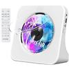 Bytelike Lettore CD Bluetooth, lettore CD con 2 altoparlanti HIFI, lettore CD desktop con display a LED, lettore musicale CD con telecomando