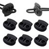 NONE Fermo per blocco cavo in plastica Fermo per blocco clip a ginocchiera per cordino elastico con coulisse Accessori per borse per indumenti in corda Paracord