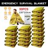 NONE 5-30Pc Coperta di sopravvivenza in nastro d'oro di emergenza esterna Coperta militare termica impermeabile per tende di salvataggio di primo soccorso 130X210Cm
