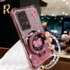 NONE A 53 33 73 Custodia per telefono con farfalla glitterata con cinturino in cristallo per Samsung Galaxy A32 A33 A52 A53 A73 A51 A23 4G 5G Cover per supporto