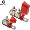 DQLZV Kit blocco fusibili per montaggio terminale M8 30A-300A 58V Anello fusibile Porta terminale batteria marina Protezione accensione per camion barca RV