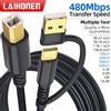 NONE Cavo stampante LAIHONEN Cavo USB stampante da 10 piedi Plug Play USB A USB C a USB B per Brother HP Lexmark Epson Dell Xerox