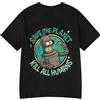 NONE Divertente Save The Planet Kill All Human Robot Stampa grafica T-shirt Donna Moda Estate T-shirt a maniche corte Abbigliamento