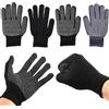 NONE 2-12 paia guanti da giardinaggio guanti in nylon elasticizzato puntini antiscivolo guanti da lavoro di sicurezza lavorati a maglia per uomo donna lavoro all'aperto pesca
