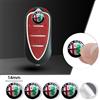 Alfa·Romeo 5/10 Pezzi Adesivo per Guscio Chiave Auto 14mm per Alfa Romeo Sportiva 156 Stelvio Giulia Giulietta, Decalcomania per Telecomando Auto, Ricambi Auto