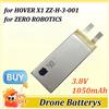 Cheterdoli Batteria Li-ion 3.8V/7.7V 1050mAh per HOVER X1 ZZ-H-3-001, per ZERO ROBOTICS DIY Flying Camera, Drone per Piccola Fotografia Aerea
