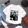 Bandai T-shirt vintage con grafica di Michael Jackson, top estivi a maniche corte, abbigliamento per ragazzi, moda hip hop, camicie casual, regali di compleanno, magliette