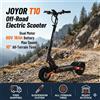 JOYOR Monopattino Elettrico JOYOR T10, Consegna Rapida 3-7 Giorni da Magazzino Locale Spagna, per Spostamenti Urbani e Sport all'Aperto, Doppio Motore 2000W, Batteria 60V 18Ah, Pieghevole, Alta Velocità,