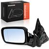 Frankberg 1x Specchietto Retrovisore Esterno Sinistro per BMW Serie 3 Serie 3 Touring E46 1998-2005 51168250436 51168245125 51168250436-HTD 51168245125-HTD