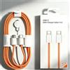 NONE Cavo di ricarica rapida USB-C a USB-C da 60W PD per iPhone 15 16 Plus 17 Pro Max Samsung Moto Xiaomi, cavo intrecciato Type-C da 1m con scatola