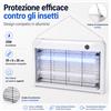 NONE Lampada Elettrica Anti-Zanzare in Alluminio da 20W, 39x6x26CM, Trappola UV per Insetti da Appendere, per Interni ed Esterni, Casa, Ristorante, Giardino, Magazzino