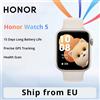HONOR Watch 5 Smartwatch Versione Globale Display AMOLED da 1,85" Tracciamento GPS 15 Giorni di Autonomia Monitoraggio della Salute e dell'Ossigeno nel Sangue