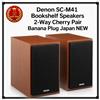Denon SC-M41 diffusori da scaffale coppia 2 vie ciliegia spina a banana...