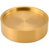Generic Piatto per ghiaccio in acciaio inox spesso placcato per sashimi, per sushi, pesce crudo, frutti di mare, vassoio per servire frutti di mare, salmone, sashimi, vassoio per pesce crudo (oro, 28 cm)