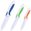 shoplease Set di coltelli in ceramica professionale, manico giallo, lama bianca, set di coltelli da cucina da 3 pezzi, 3 pollici, 4 pollici, lame da 5 pollici