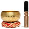TINMAGI Campana Tibetana, Campane Tibetane Originale per la Purificazione con Cuscino e Bastoncino, per Meditazione, Yoga e Guarigione (6 Pollici)