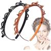 LICHUANUK Cerchietto a Forcina 2 Pezzi, Cerchietti con Clip, Forcina per Capelli con Doppia Frangia, Double Bangs Hairstyle Hairpin, Doppia Frangia Forcine per Acconciatura