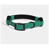 RINGHIO Collare Smile Col. TOTAL BLACK per Cani M-VERDE ACQUA 36-45 cm