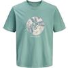 JACK & JONES Jjhonolulu Shape Tee SS Crew Neck, Bianco, XL